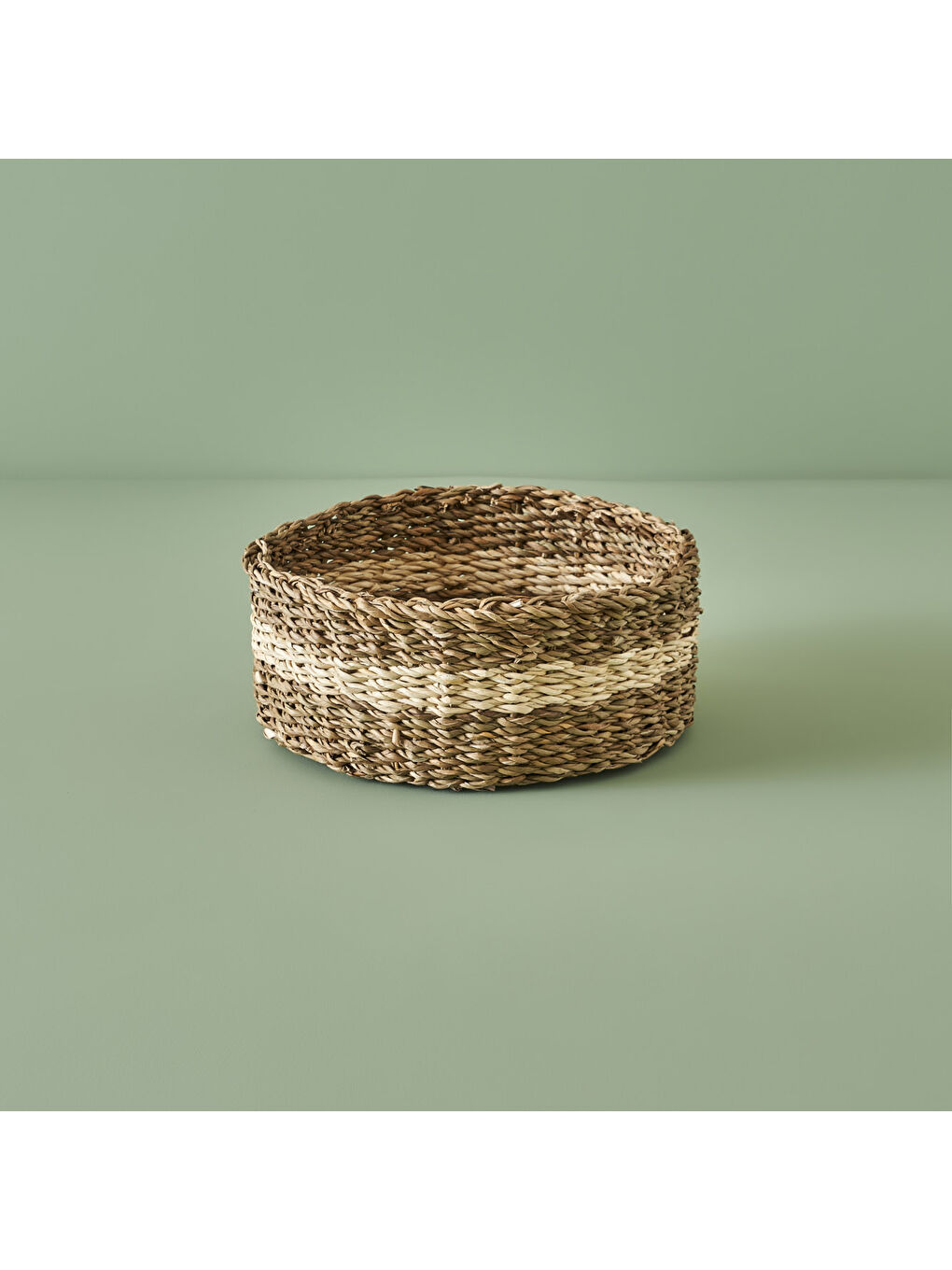 Bej Lucia Yuvarlak Hasır Sepet 3'lü Naturel-3