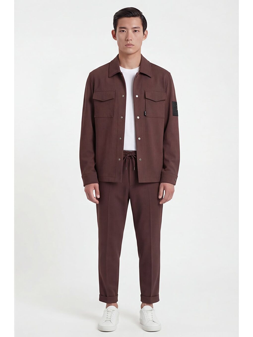 Kahverengi Tarçın Bomber Suit-1