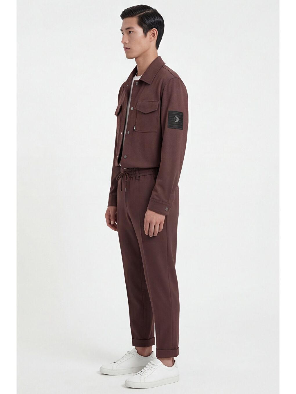 Kahverengi Tarçın Bomber Suit-2