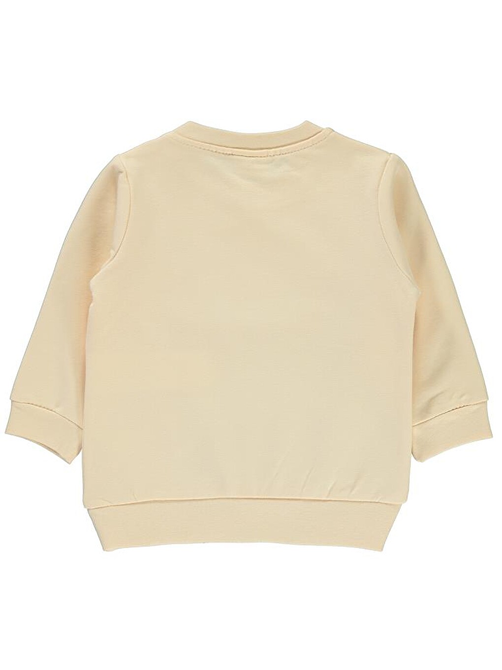 Ekru Baby Düz Basic 6-18 Ay Sweatshirt - Bej 6-9 Ay-1