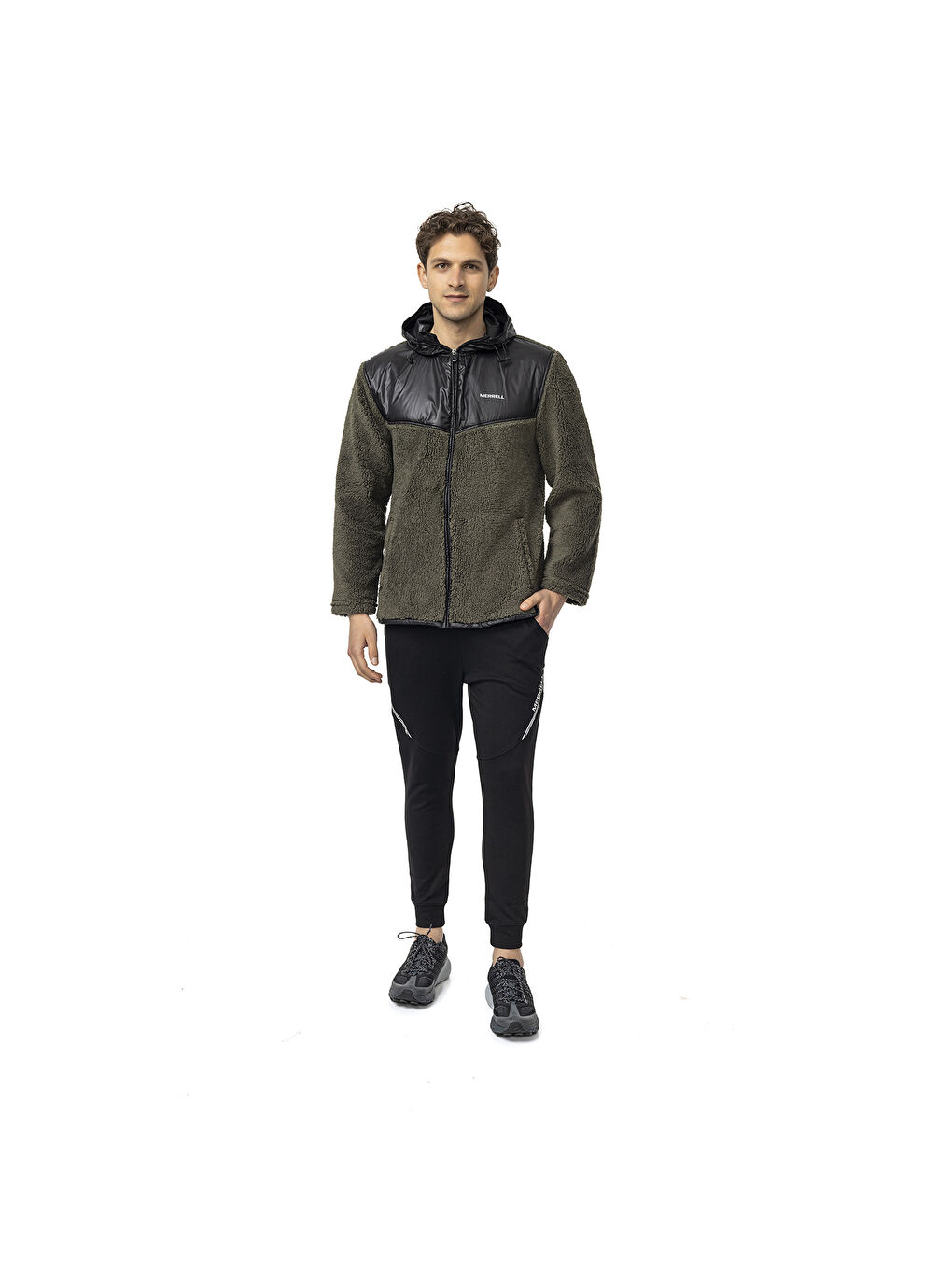 Job Erkek Yeşil Polar Fermuarlı Sweatshirt-3