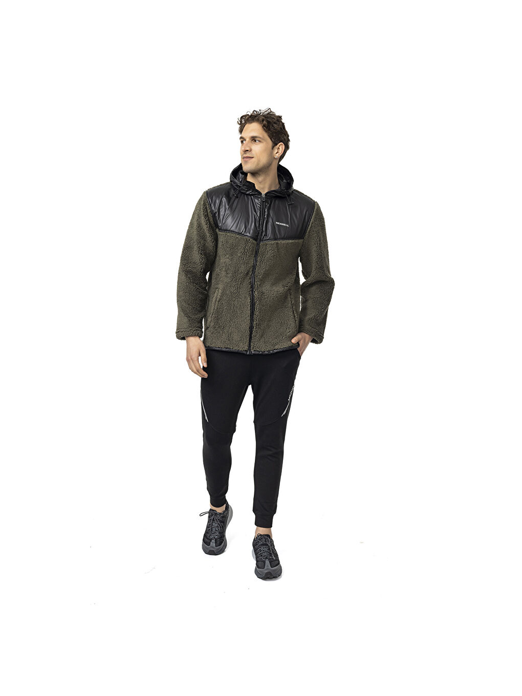 Job Erkek Yeşil Polar Fermuarlı Sweatshirt-4