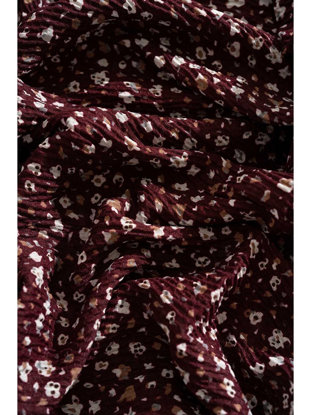 Karışık Kadın Kırışmaz Tesettür 3'lü Bürümcük Şal Paketi (Fıstık Yeşili-Bordo-Taş)-5