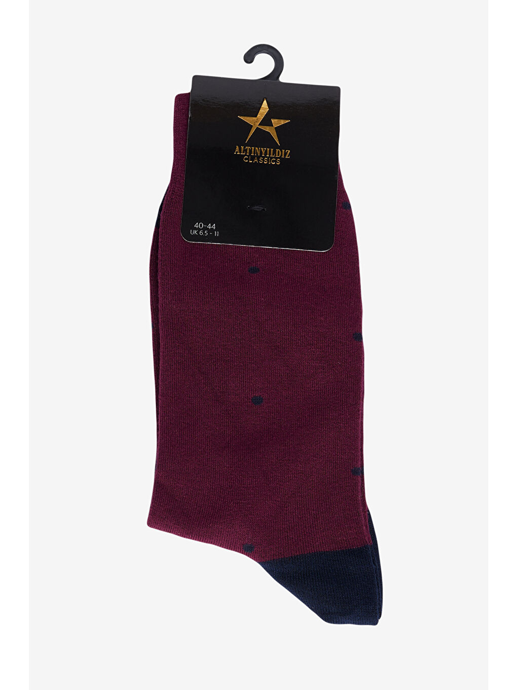 Erkek Bordo-Lacivert Desenli Bordo Lacivert Bambulu Casual Çorap