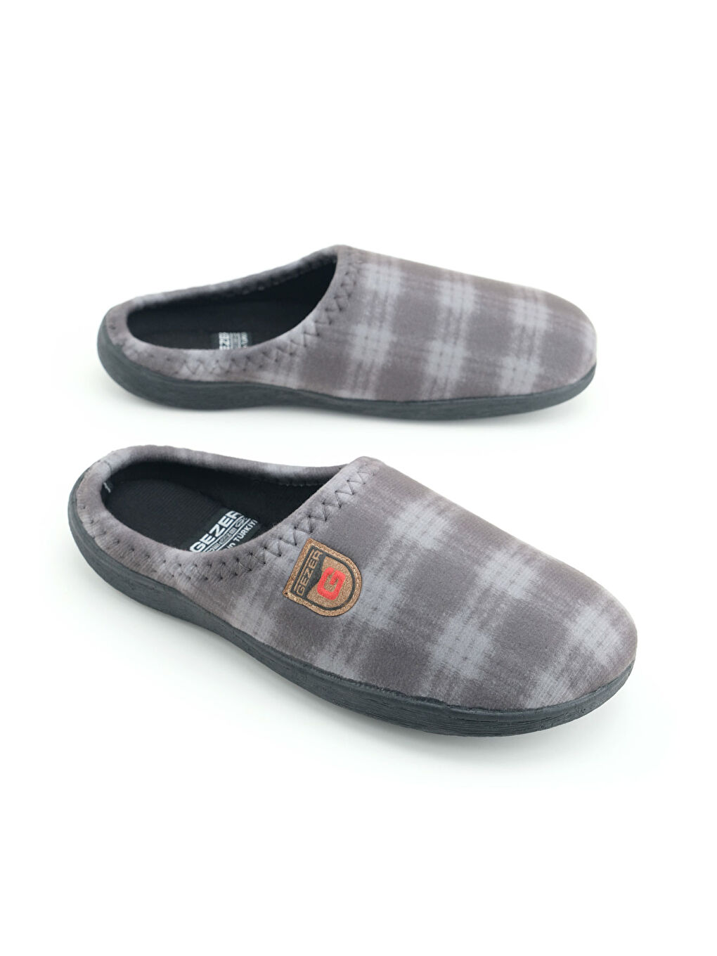Gri Erkek Kışlık Rahat Taban Ev Bahçe Terlik