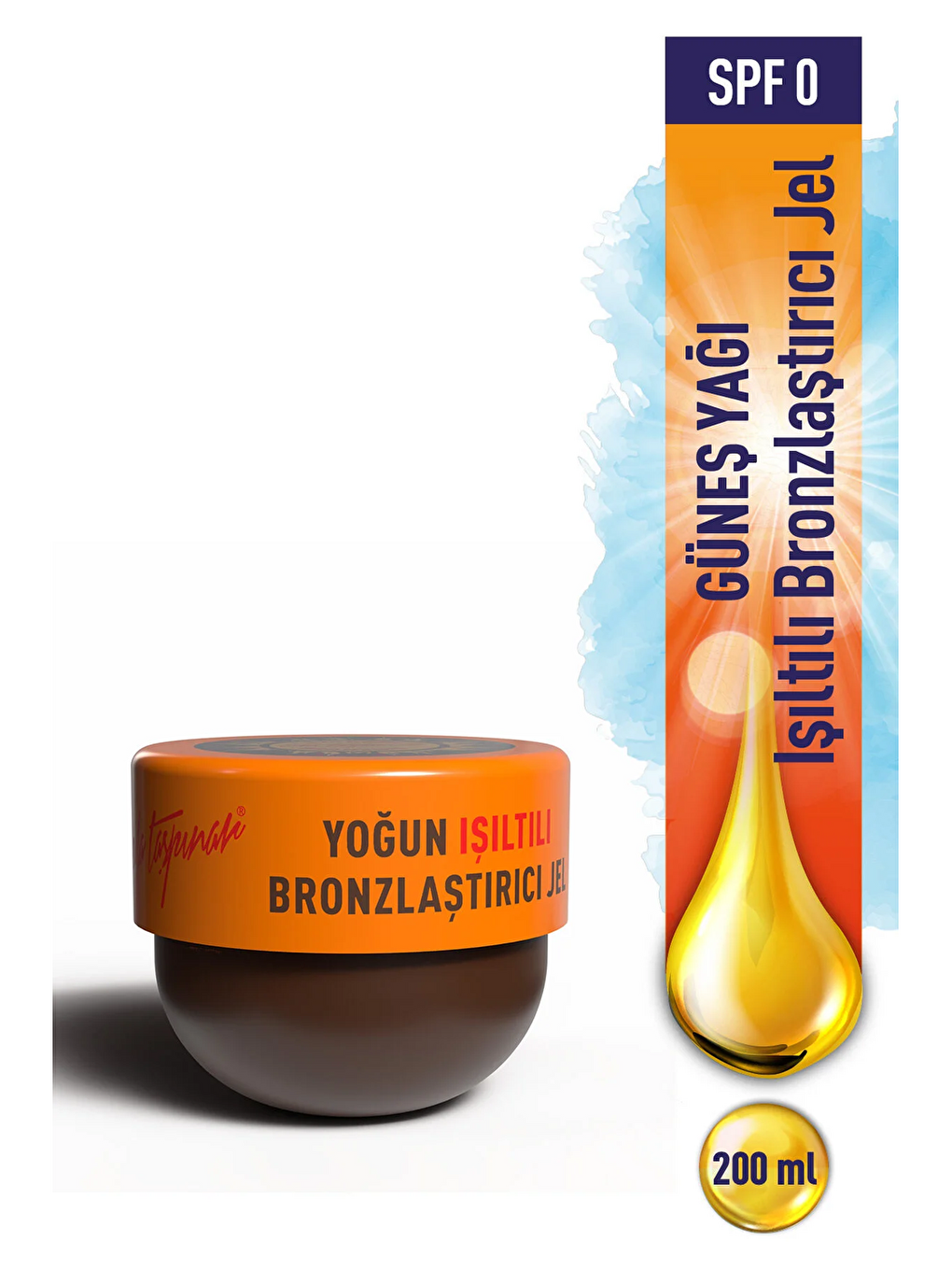 Yoğun Işıltılı Bronzlaştırıcı Jel - 200 ml (egx93)-1