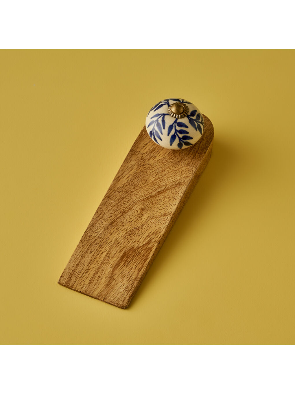 Maia Mango Ağacı Kapı Stoperi 2'li Naturel (16x4,5x5 cm)-2