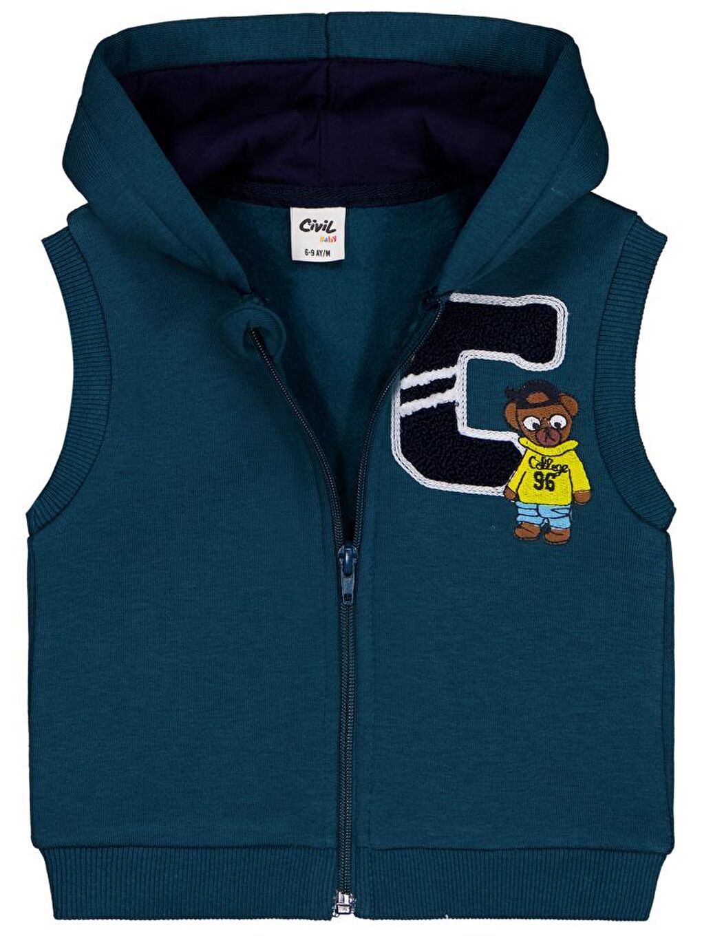 Baby C Nakışlı 6-18 Ay Yelek - Yeşil 9-12 Ay-2