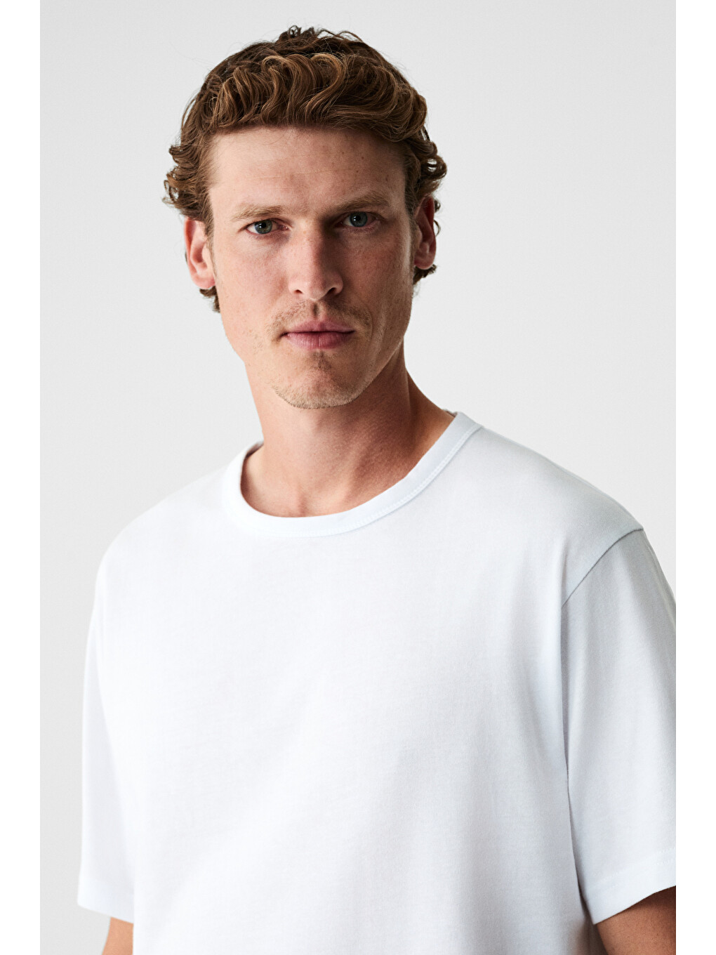 Peltz Erkek Relaxed Bisiklet Yaka Kısa Kollu Beyaz T-shirt-2