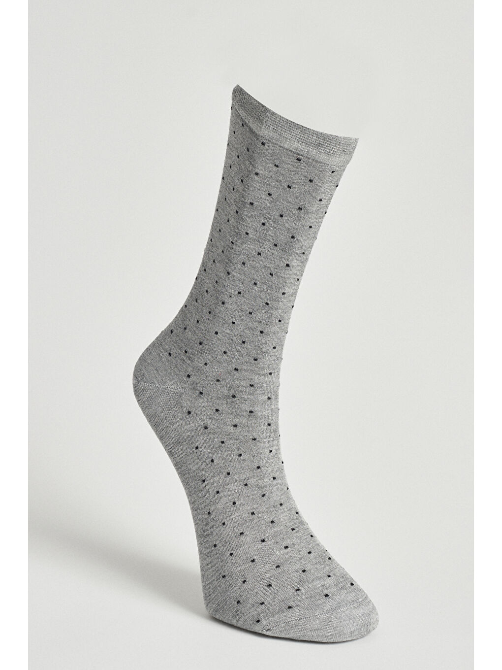 Erkek Gri-Siyah Desenli Gri Siyah Bambulu Casual Çorap