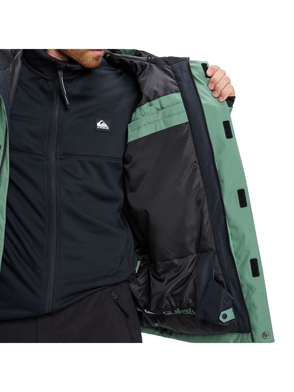 Mission Solid Jk Erkek Yeşil Snowboard Kayak Montu-3