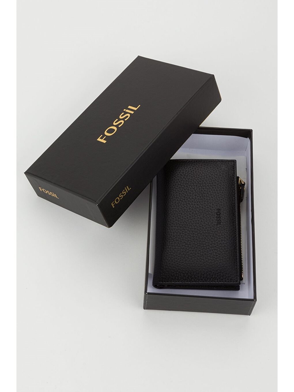 Siyah Kutulu Hakiki Deri Mürdüm Orta Boy Kadın El Portföyü Kartlık Cüzdan-5