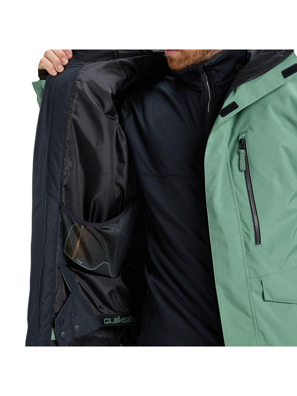 Mission Solid Jk Erkek Yeşil Snowboard Kayak Montu-4