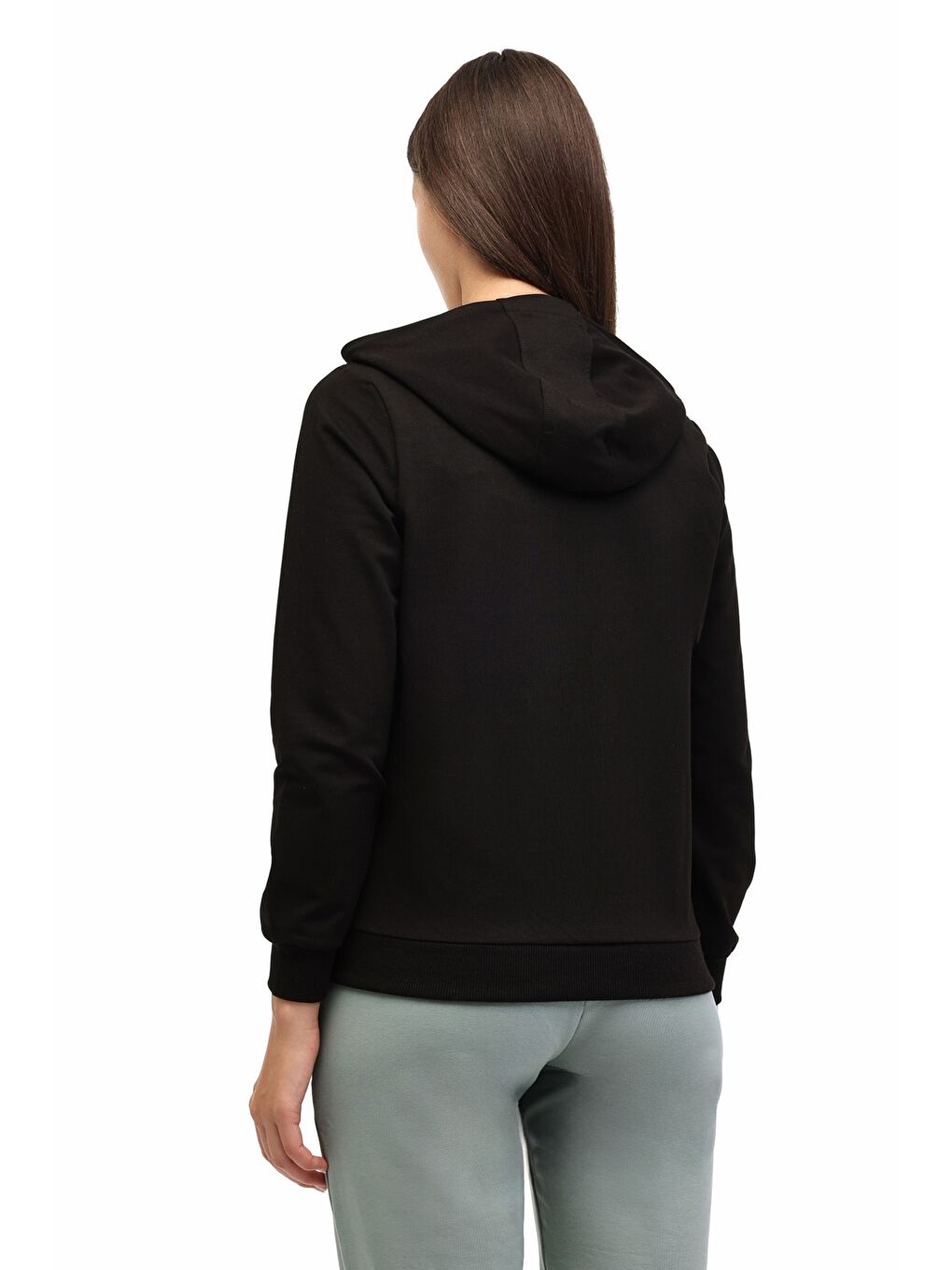 WB SN77 5PR Siyah Kadın Eşofman Üstü-1