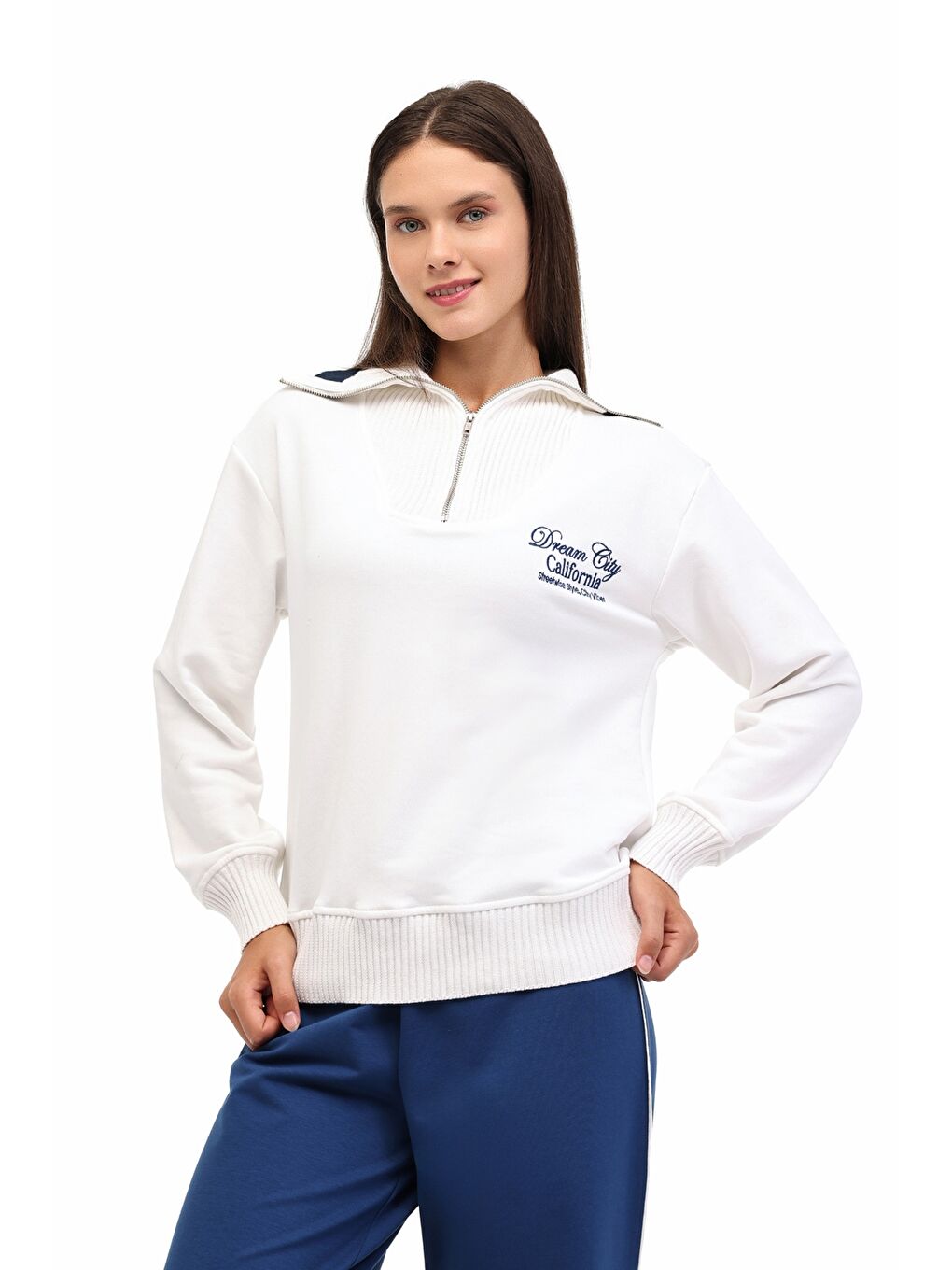 Bej WL 17REX BTS-K13 5PR Ekru Kadın Sweatshirt