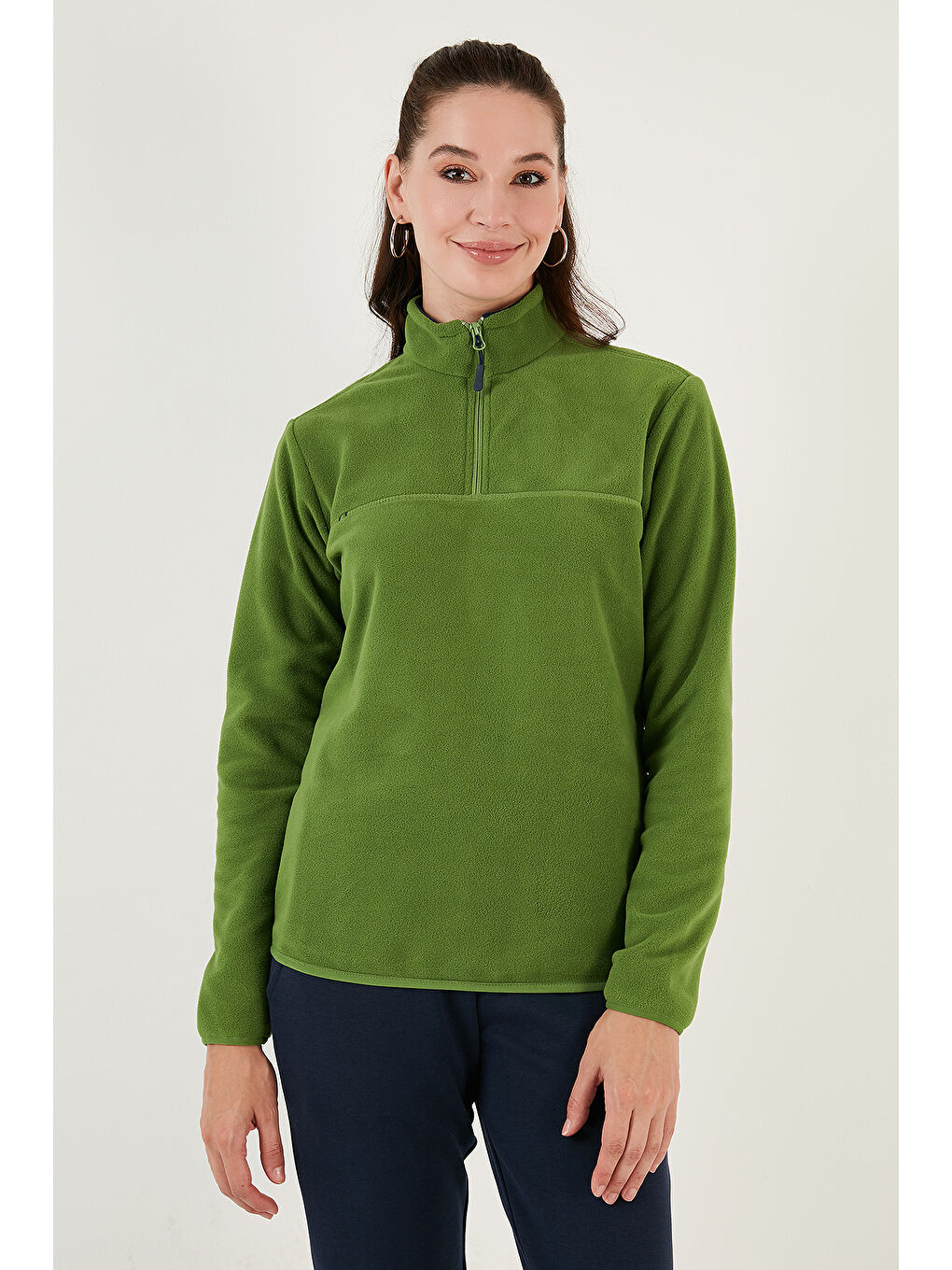 Yeşil Slim Fit Yumuşak Dokulu Anti-Pilling Tüylenme Yapmayan 2'li Paket Polar 5907000S2-1