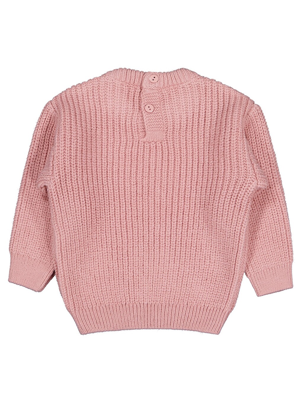 Baby Basic Triko 6-18 Ay Kazak - Pembe-1