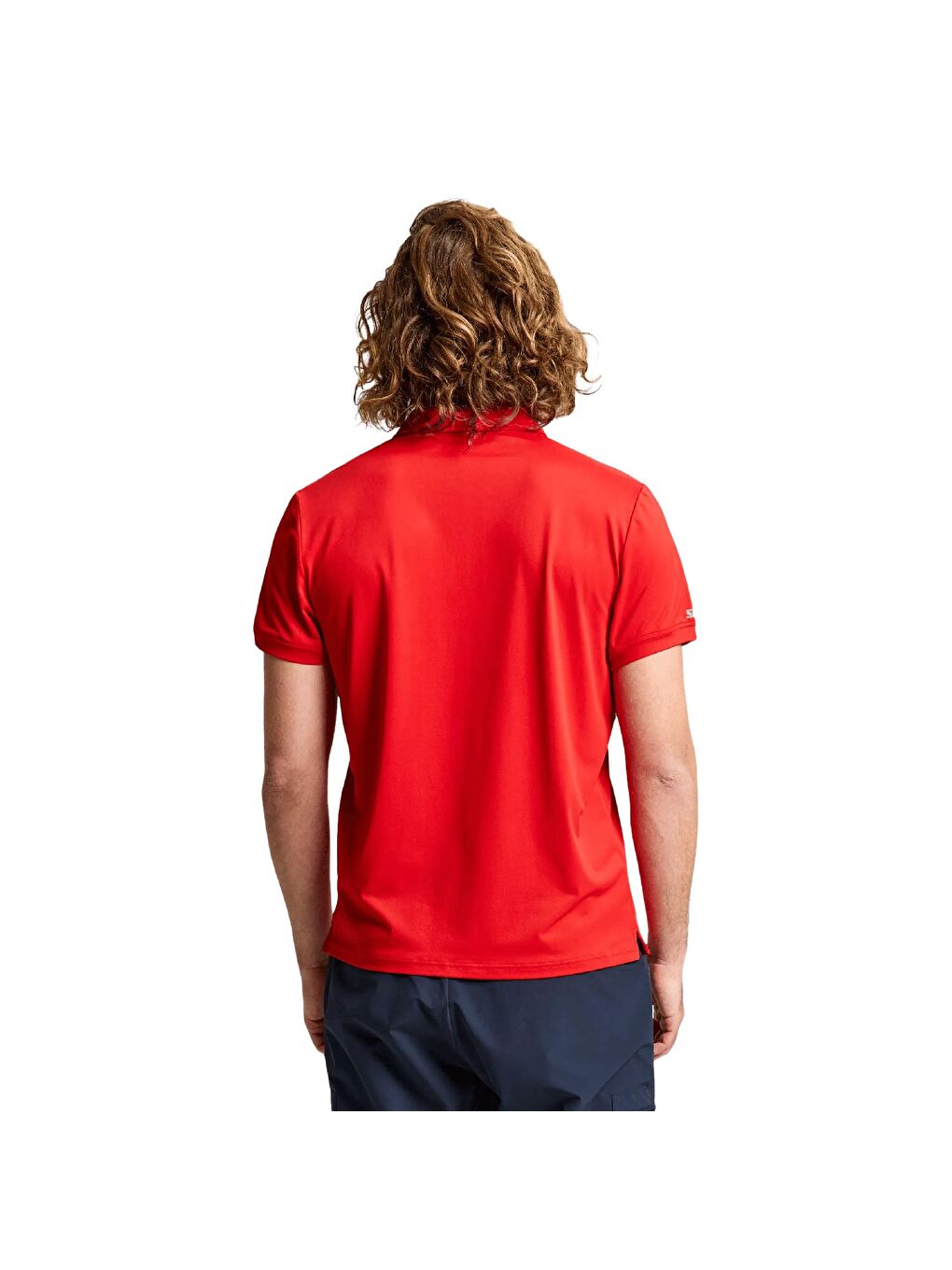 Tech Pique Polo Ss Erkek Kırmızı Tişört-1