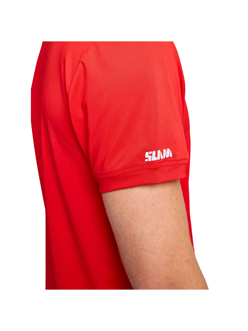 Tech Pique Polo Ss Erkek Kırmızı Tişört-5