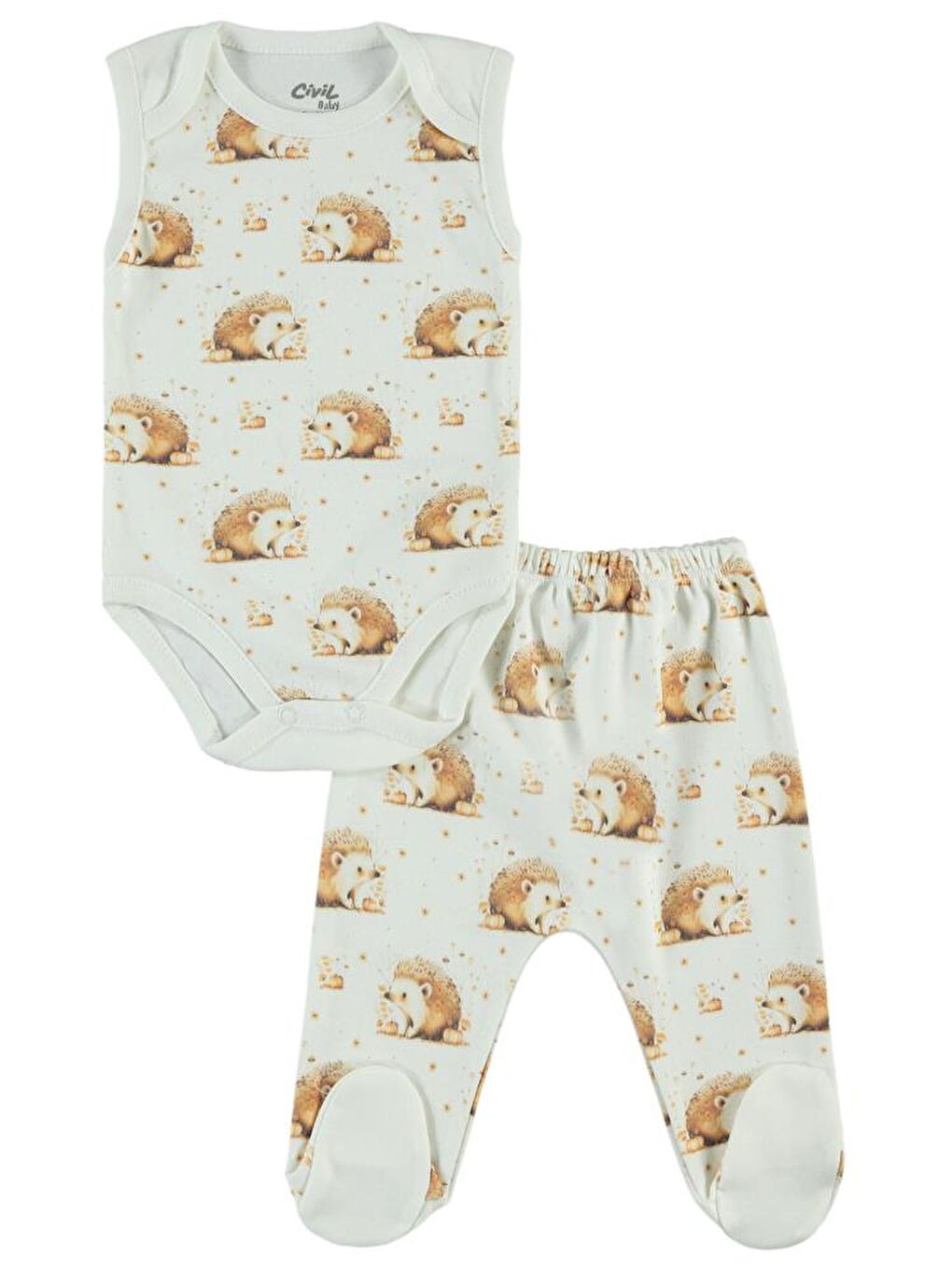 Baby Kız Bebek 6'lı Zıbın Setleri - Beyaz 0-1 Ay-1