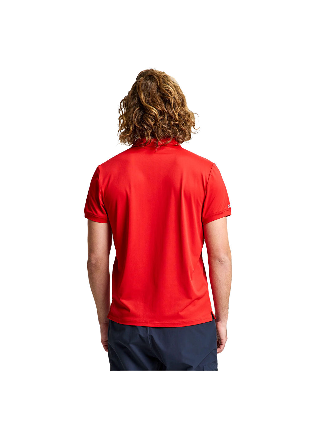 Tech Pique Polo Ss Erkek Kırmızı Tişört-7