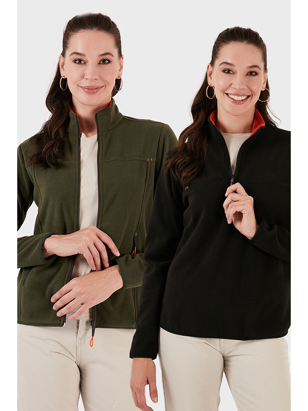 Siyah Slim Fit Yumuşak Dokulu Anti-Pilling Tüylenme Yapmayan 2'li Paket Polar 590700200S2