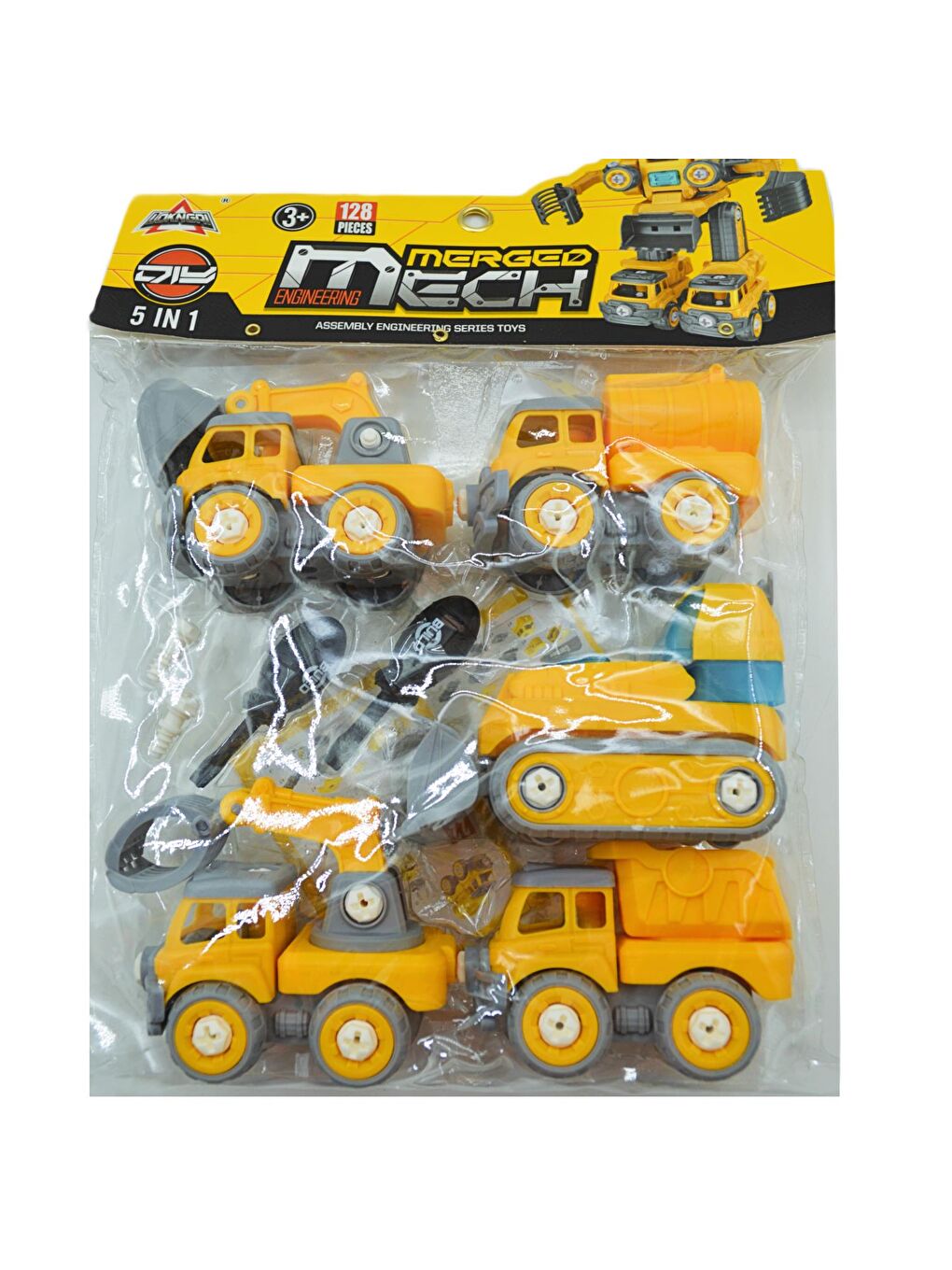 Oyuncak CNA-LY041A Sök Tak İş Makineleri Sarı Renk GKO-1