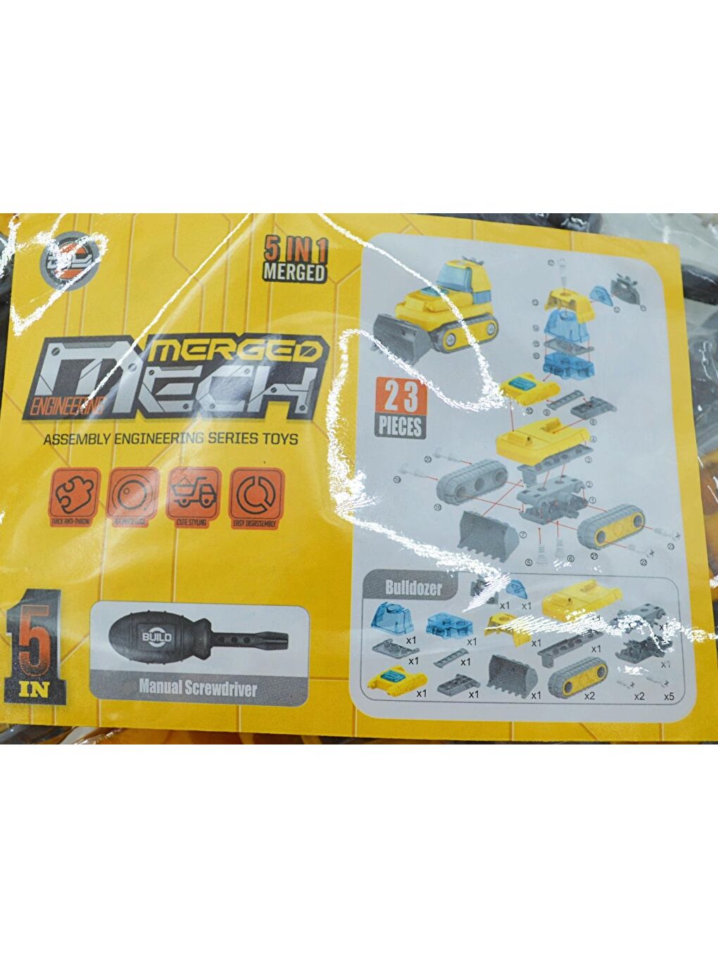 Oyuncak CNA-LY041A Sök Tak İş Makineleri Sarı Renk GKO-2