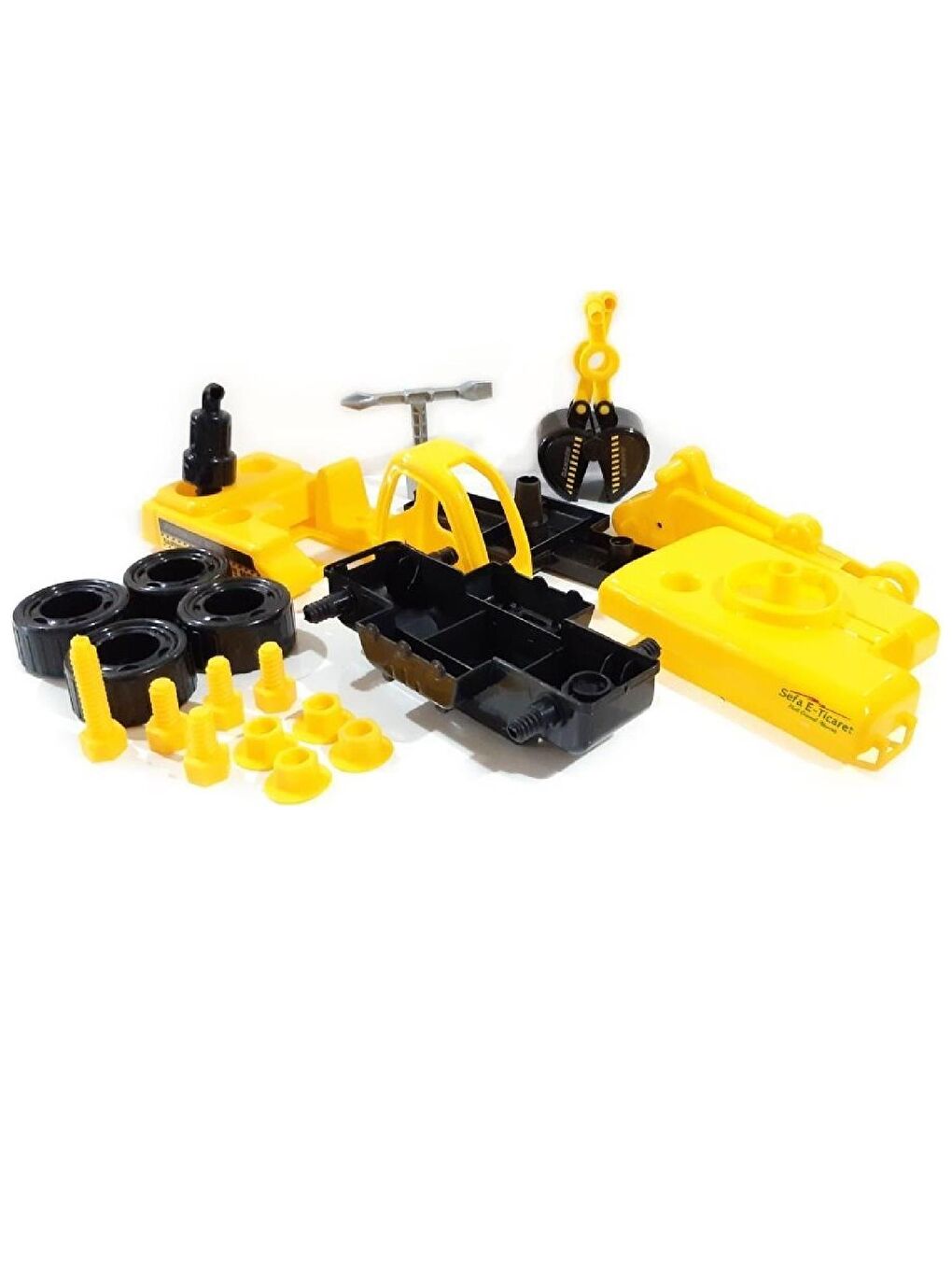 Oyuncak CNA-LY041A Sök Tak İş Makineleri Sarı Renk GKO-3