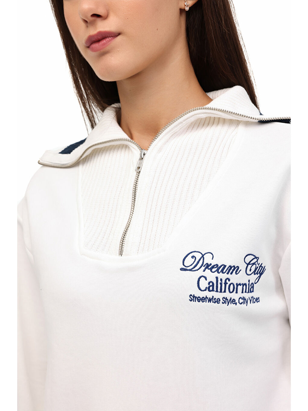 Bej WL 17REX BTS-K13 5PR Ekru Kadın Sweatshirt-3