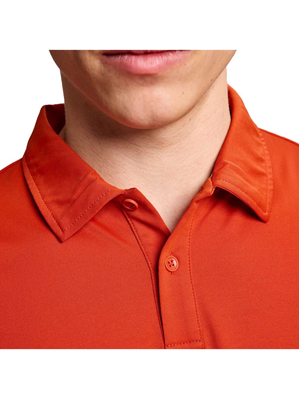 Kahverengi Tech Pique Polo Ss Erkek Kırmızı Tişört-4