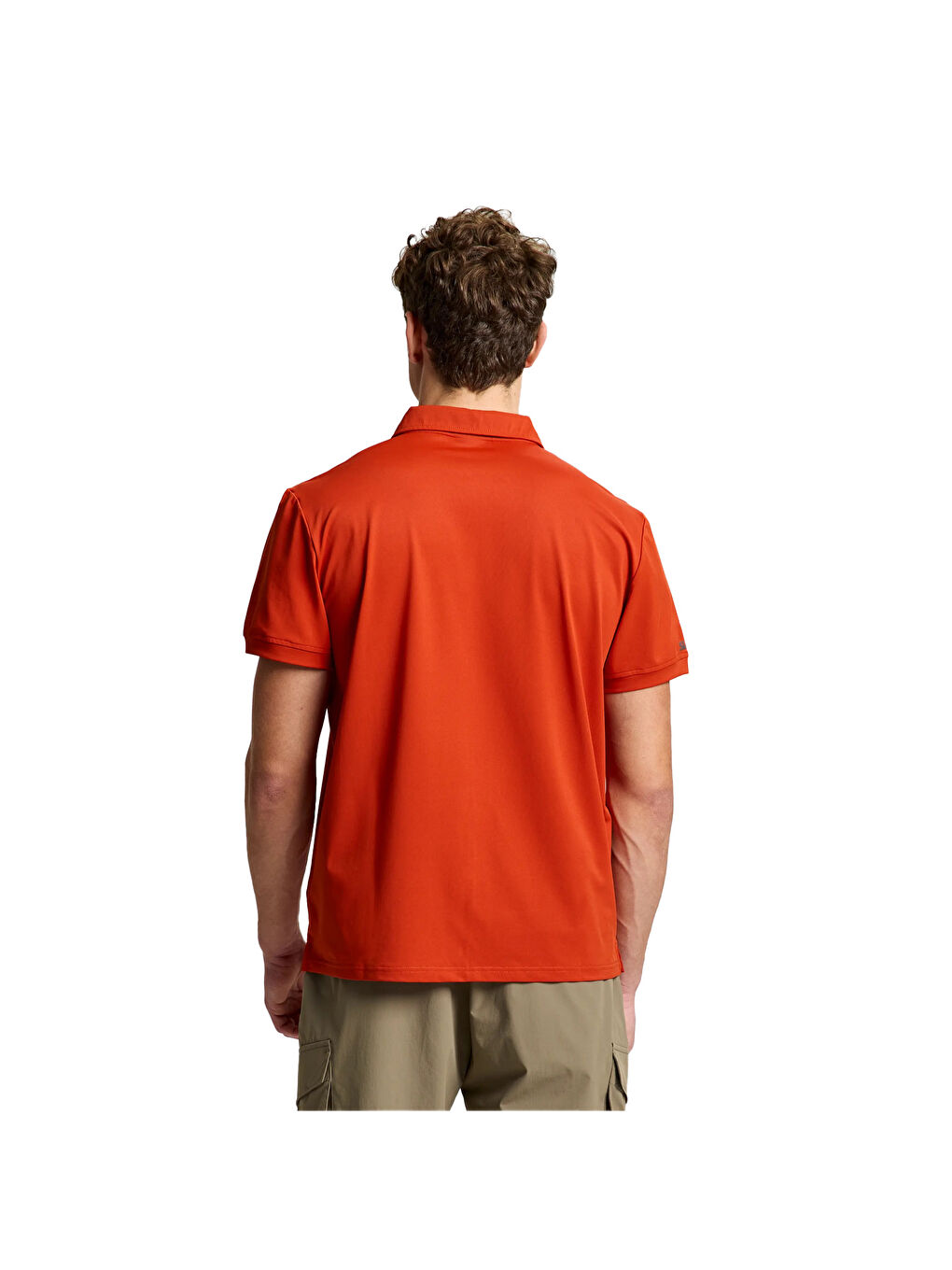 Kahverengi Tech Pique Polo Ss Erkek Kırmızı Tişört-7