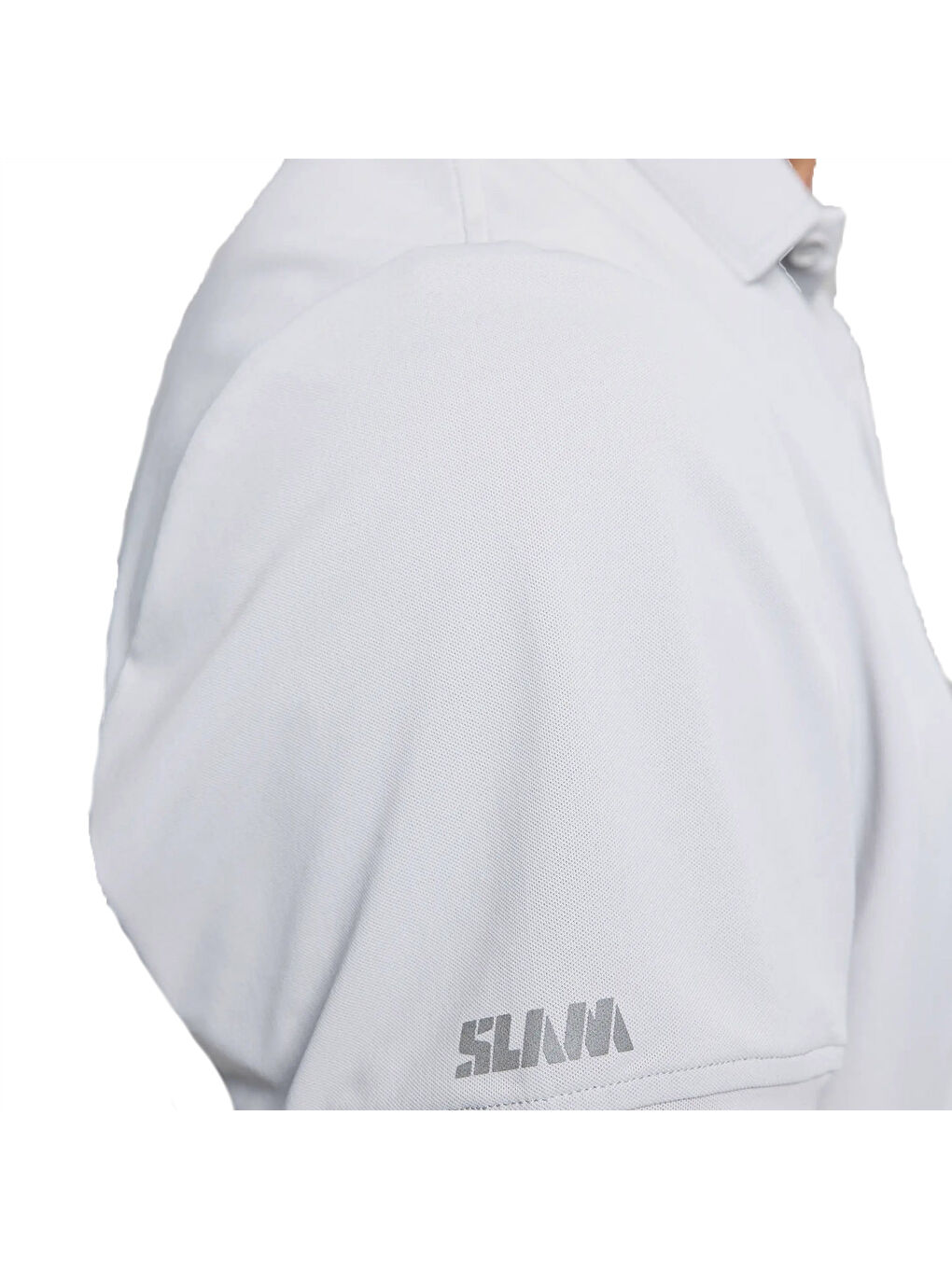 Tech Pique Polo Ss Erkek Gri Tişört-3