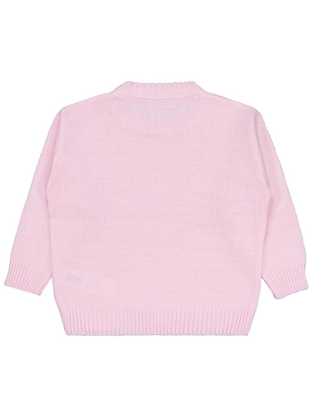 Girls Düz 2-5 Yaş Kazak - Pembe 4-5 Yaş-1