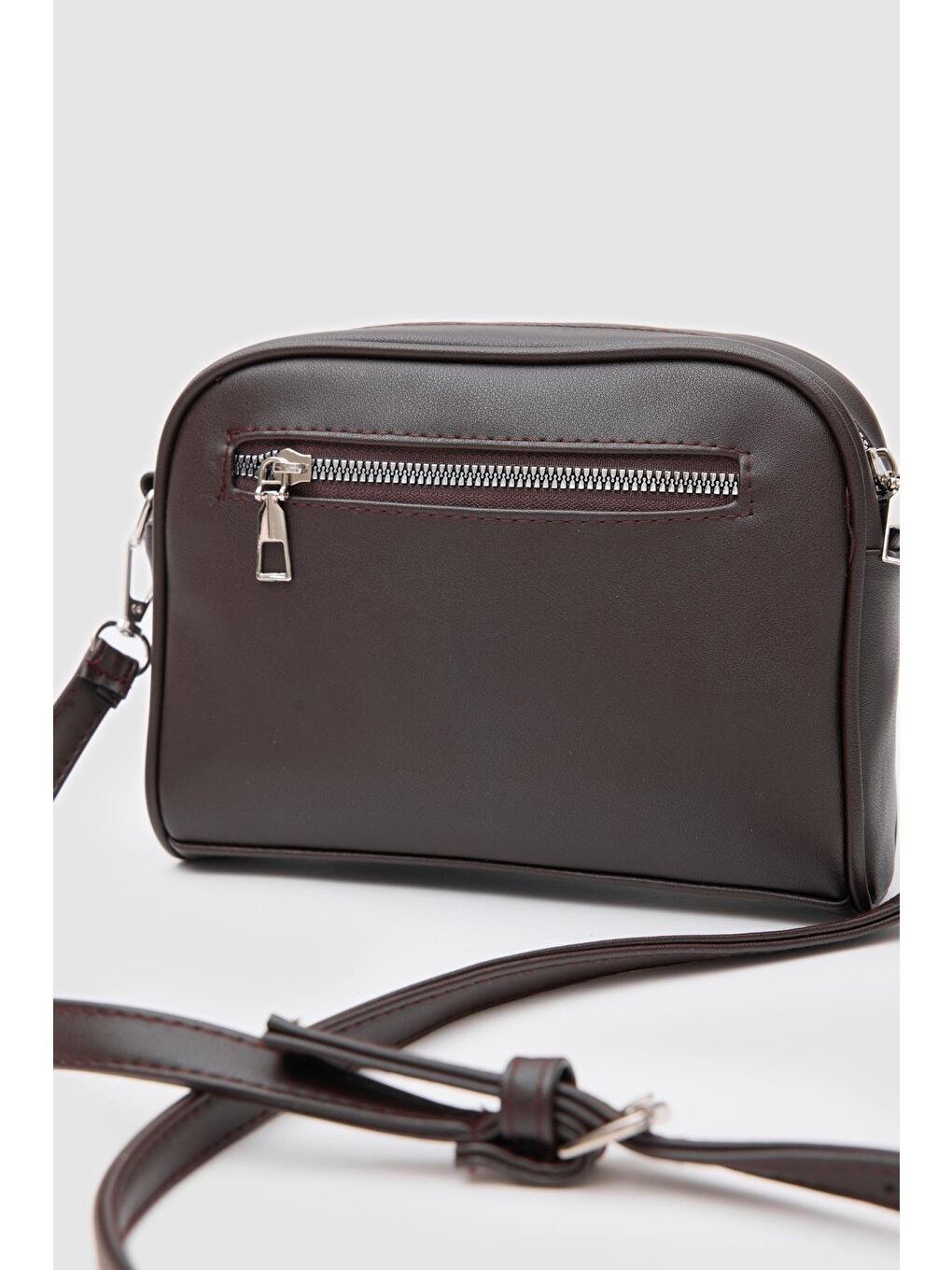 Kahverengi Hana Basic Çapraz Çanta Acı Kahve-5