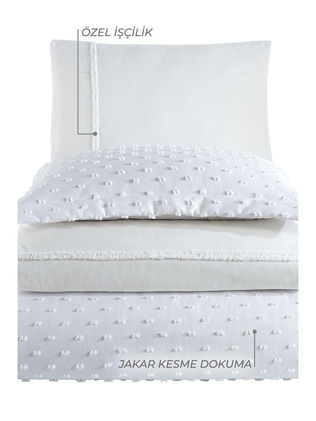 Ekru Nora Çeyiz Paketi 7 Parça Krem-2