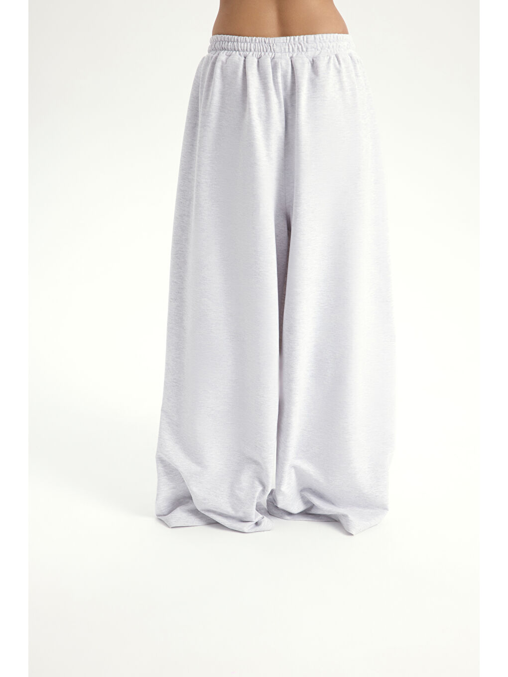 Beyaz Bruges Oversize Karmelanj T-Shirt Eşofman Takım-4