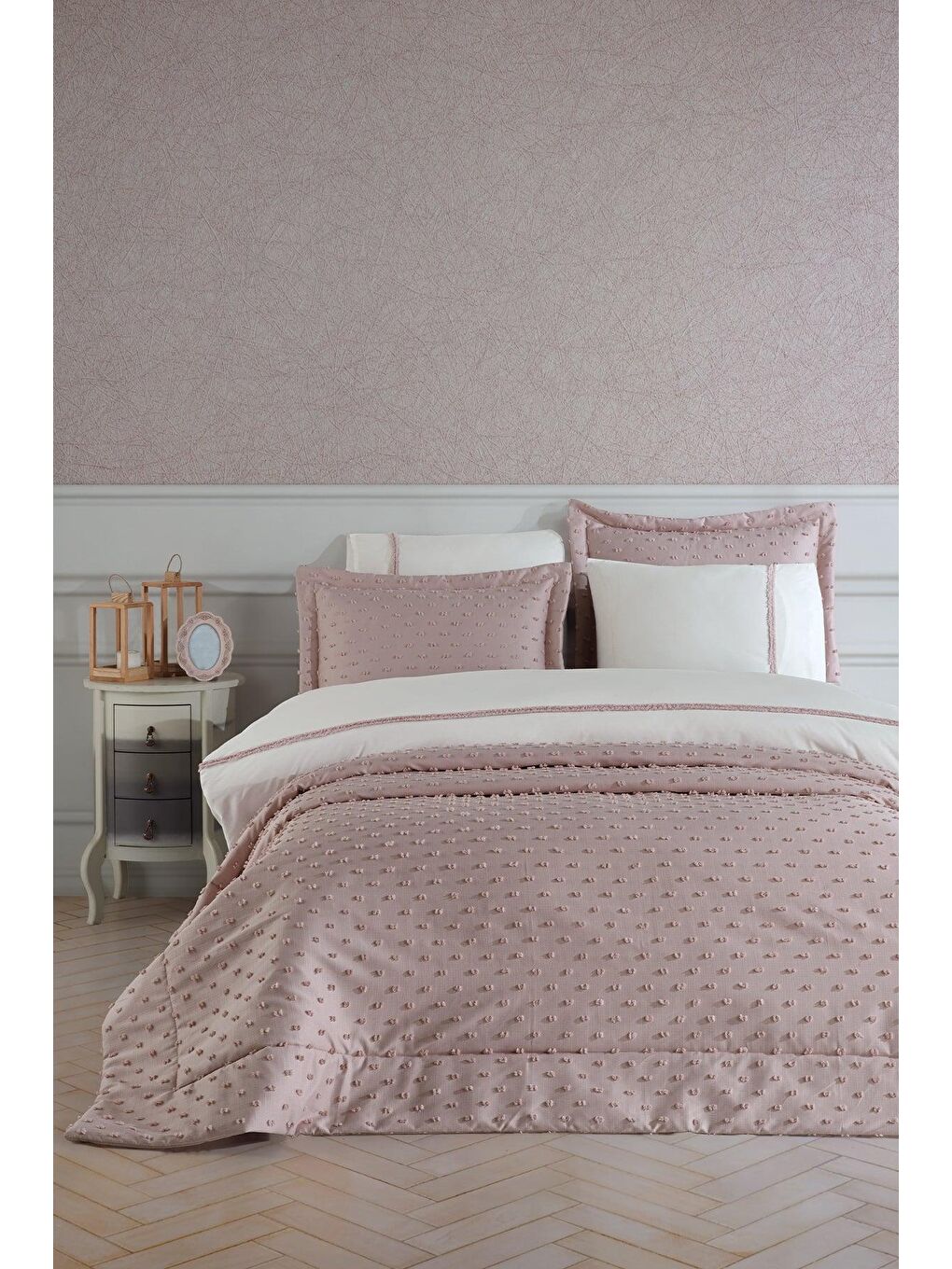 Pembe Nora Çeyiz Paketi 7 Parça Gülkurusu