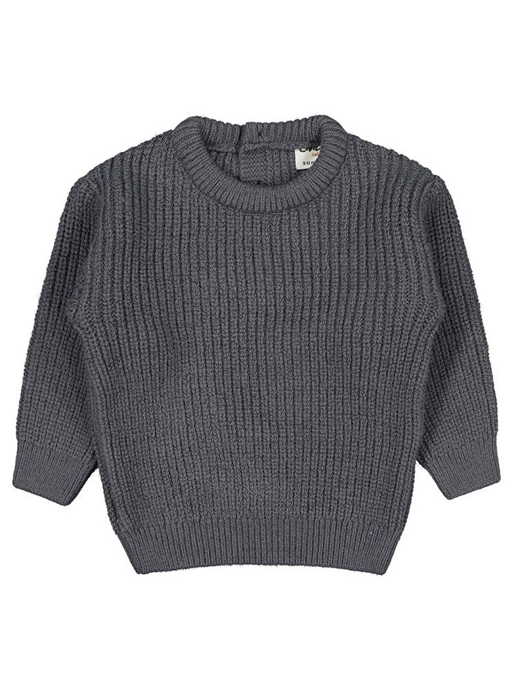 Baby Basic Triko 6-18 Ay Kazak - Gri 12-18 Ay