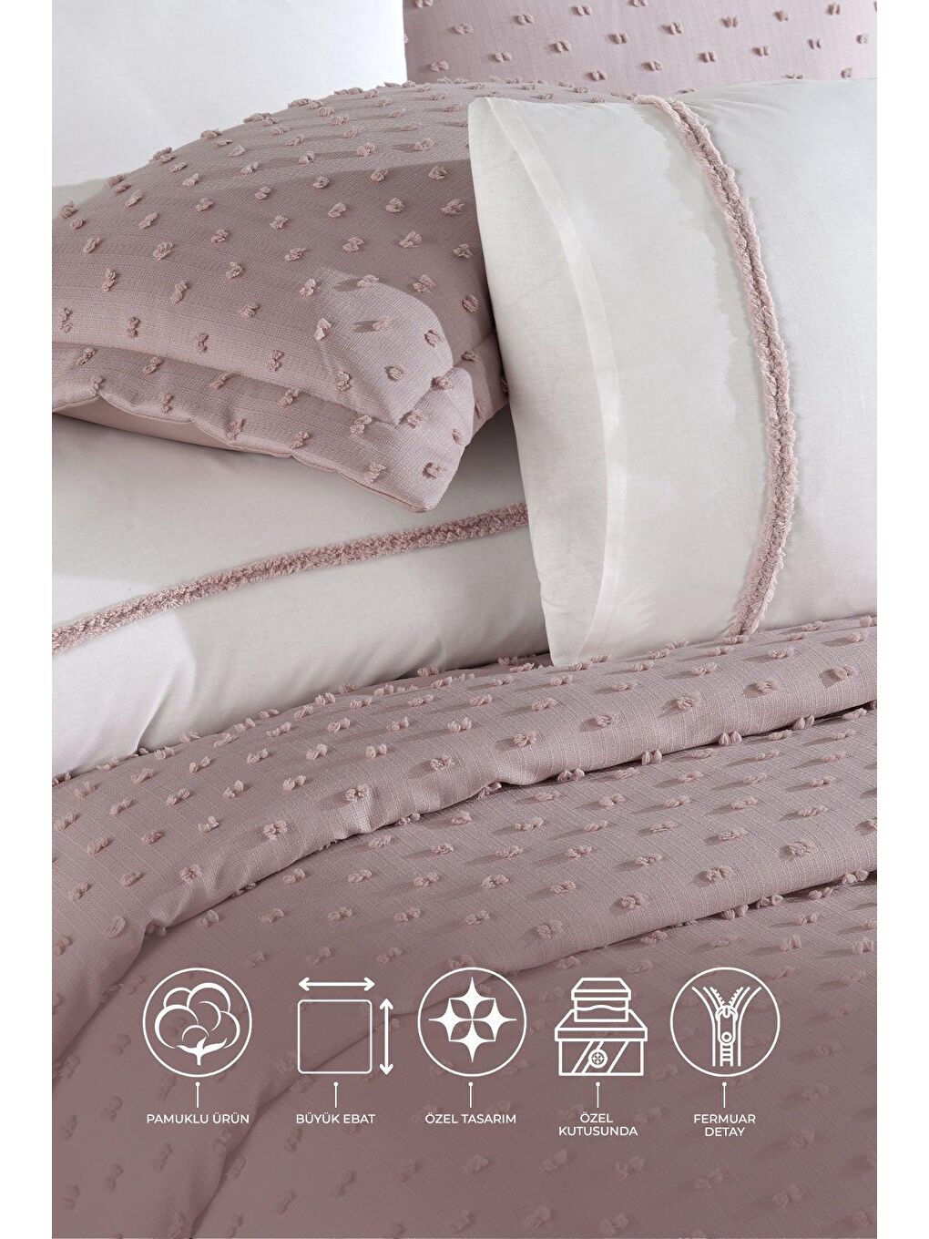 Pembe Nora Çeyiz Paketi 7 Parça Gülkurusu-1