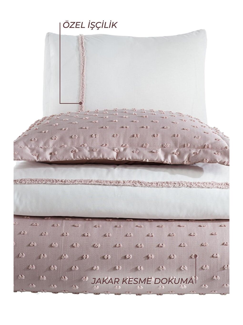 Pembe Nora Çeyiz Paketi 7 Parça Gülkurusu-2