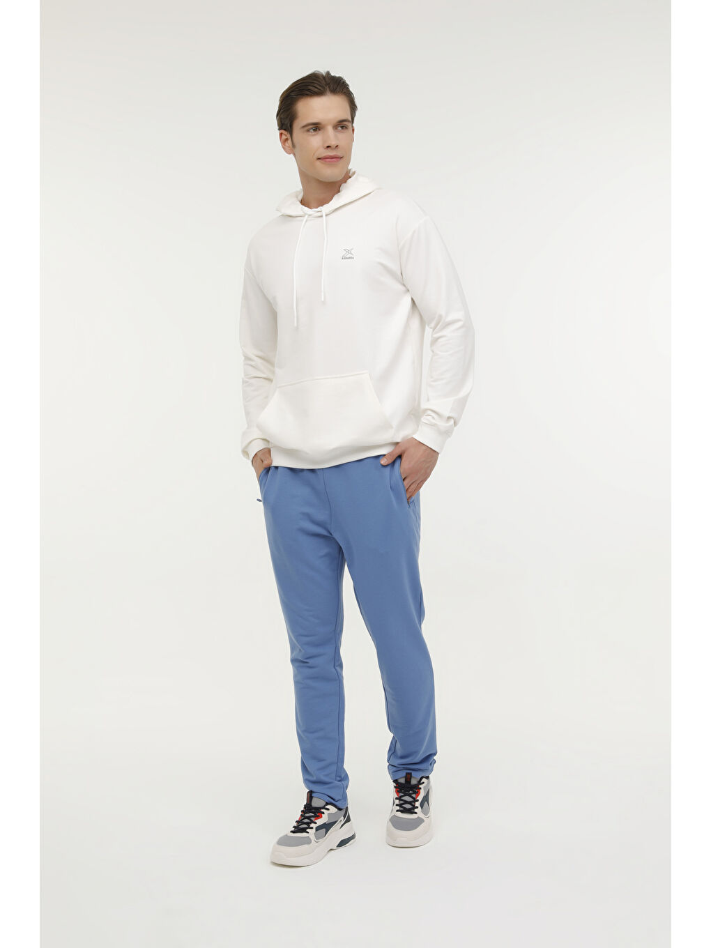 MB 22BS126 4FX Mavi Erkek Eşofman Altı-2