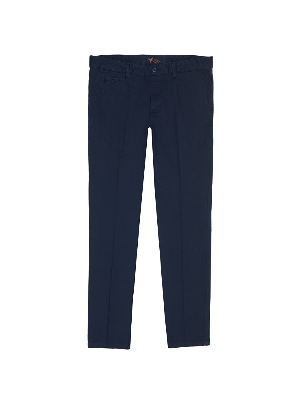 Erkek Lacivert Slim Fit Dar Kesim Yan Cepli Pamuklu Esnek Armürlü Pantolon-5