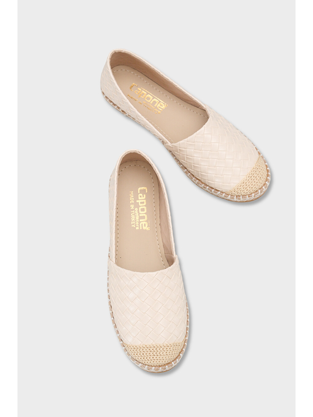 Bej Pasarella Cilt Kadın Espadril-2