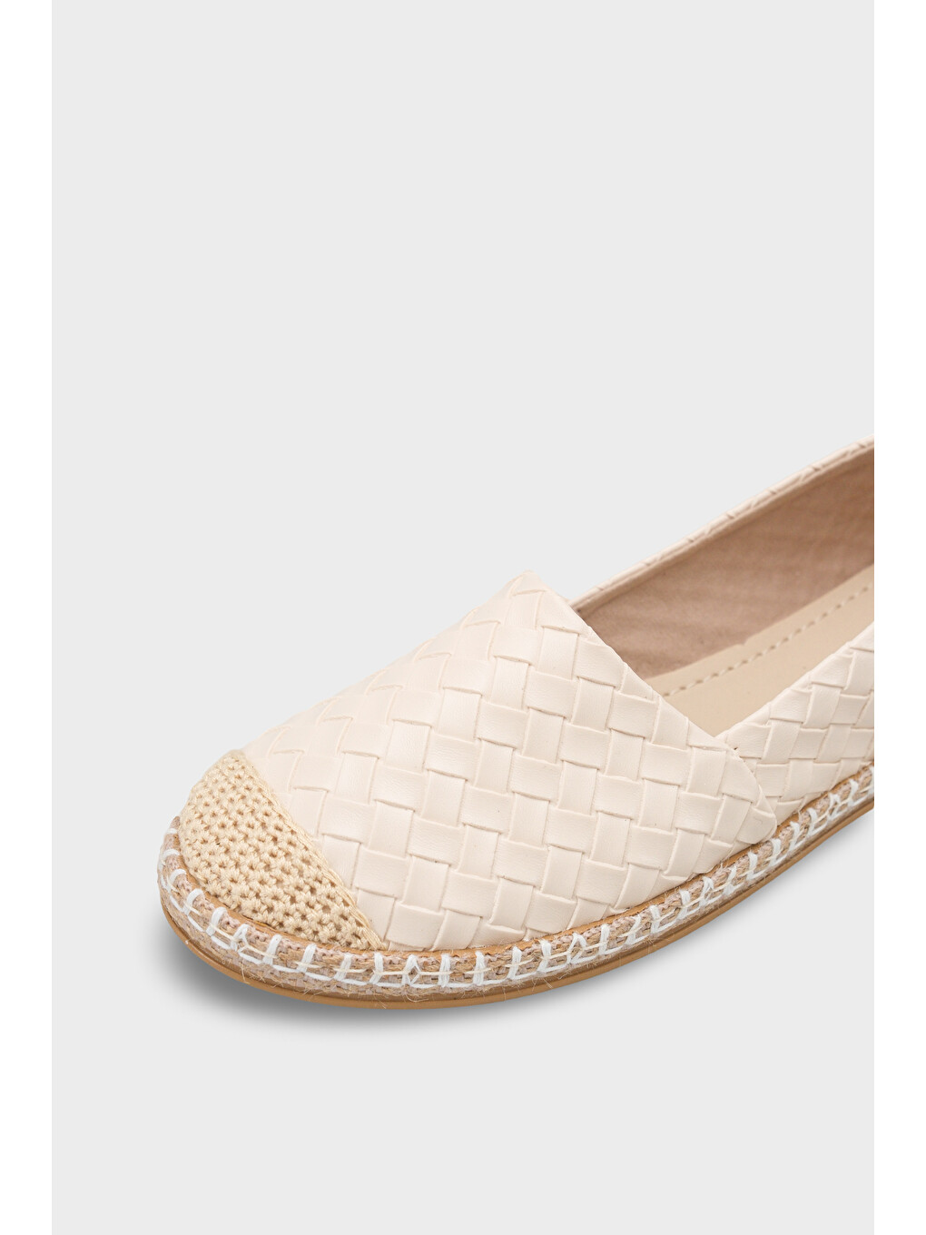 Bej Pasarella Cilt Kadın Espadril-4