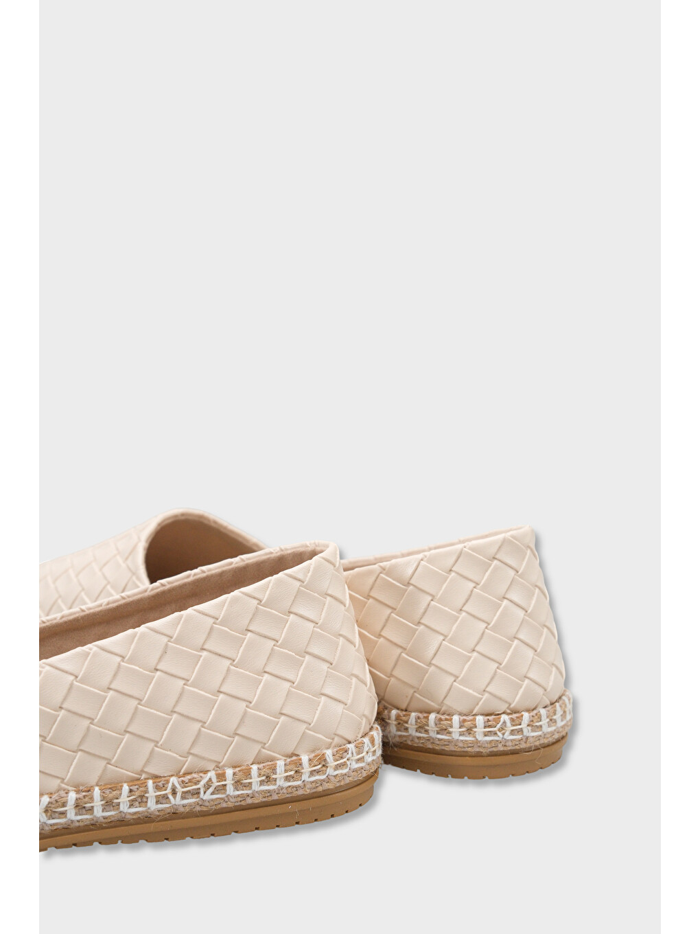 Bej Pasarella Cilt Kadın Espadril-5