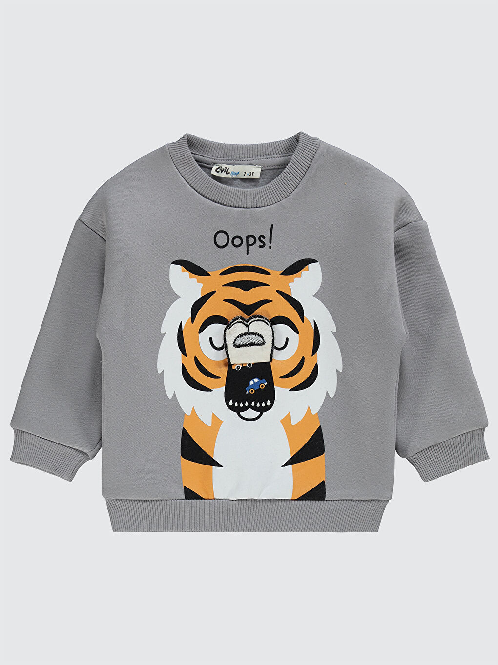 Civil Boys Erkek Çocuk Sweatshirt 2-5 Yaş Gri - 2