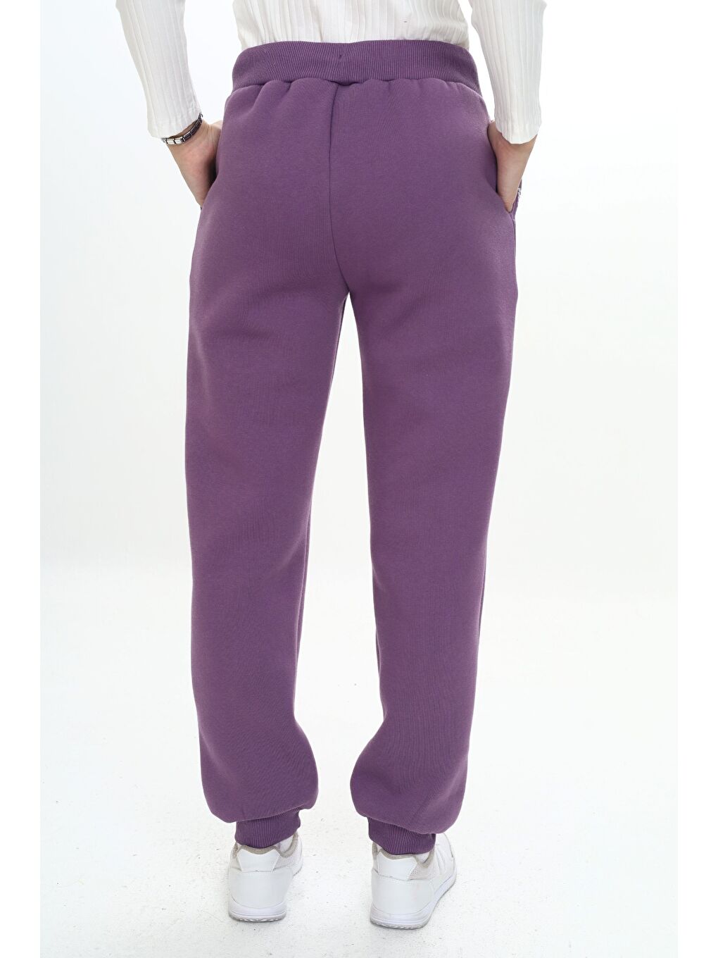 Mor Kız Çocuk Nakışlı Eşofman Alt-8