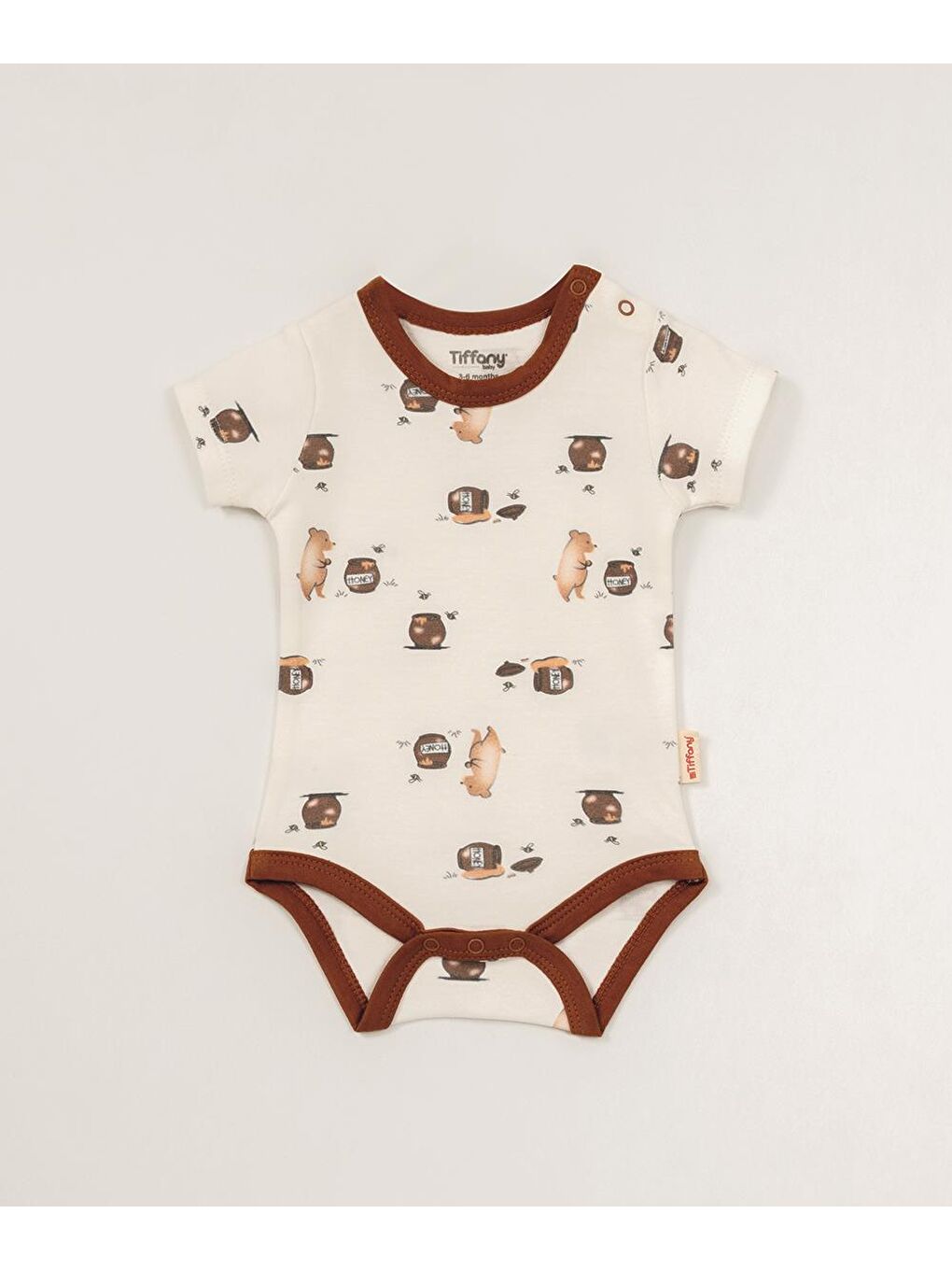 Karışık Honey Bear Tema Yarım Kol Badi