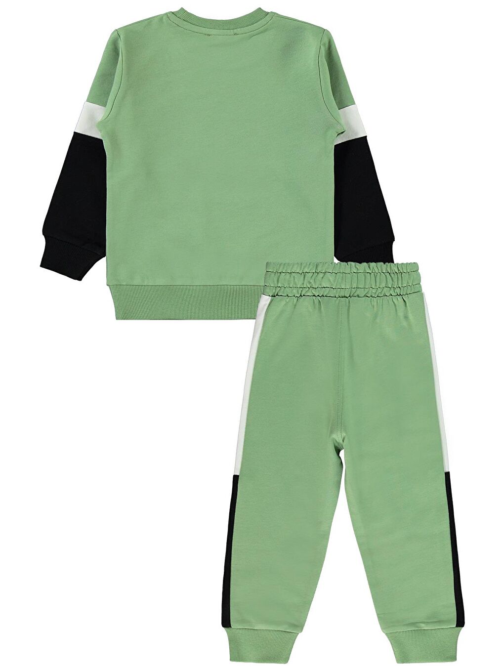 Haki Boys Dinozor Baskılı 2-5 Yaş Eşofman Takımı-2